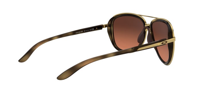 Sonnenbrillen Oakley Split time OO 4129 (412918) farbe brown tortoise form aviator gläser prizm brown gradient