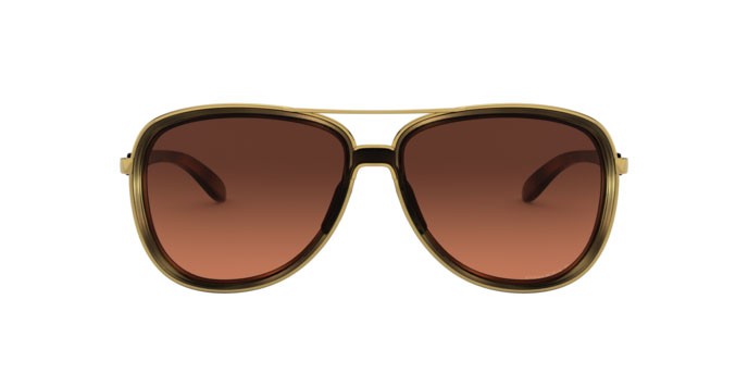 Sonnenbrillen Oakley Split time OO 4129 (412918) farbe brown tortoise form aviator gläser prizm brown gradient