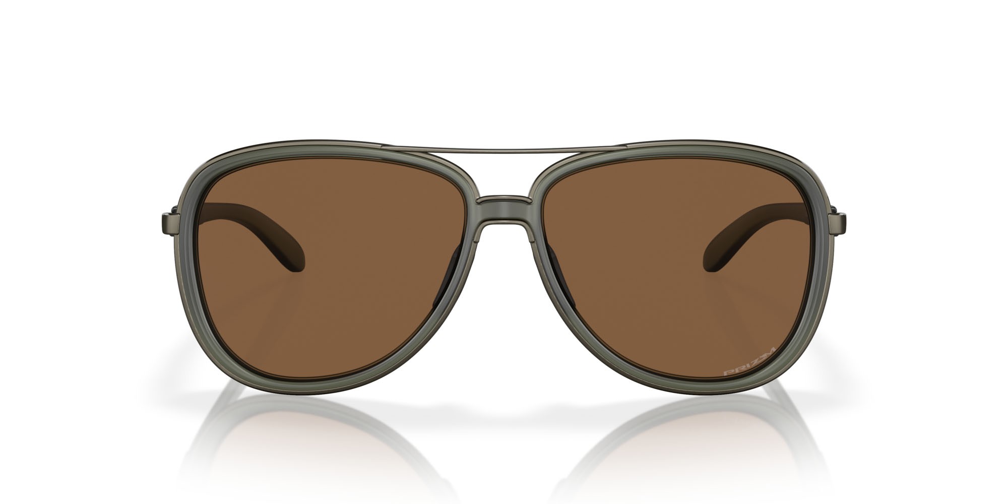 Sonnenbrillen Oakley Split Time OO 4129 (412925) farbe olive ink opaco form oval gläser prizm bronze