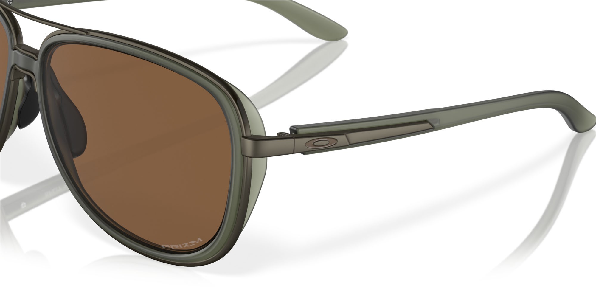 Sonnenbrillen Oakley Split Time OO 4129 (412925) farbe olive ink opaco form oval gläser prizm bronze