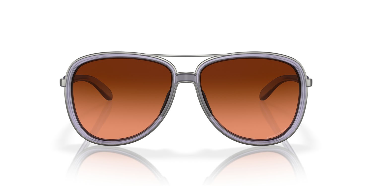 Sonnenbrillen Oakley Split Time OO 4129 (412926) farbe matte trans lilac form rund gläser prizm marrone sfumato