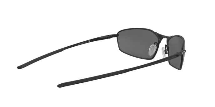Sonnenbrillen Oakley Whisker OO 4141 (414103) farbe satin black form oval gläser prizm black polarized
