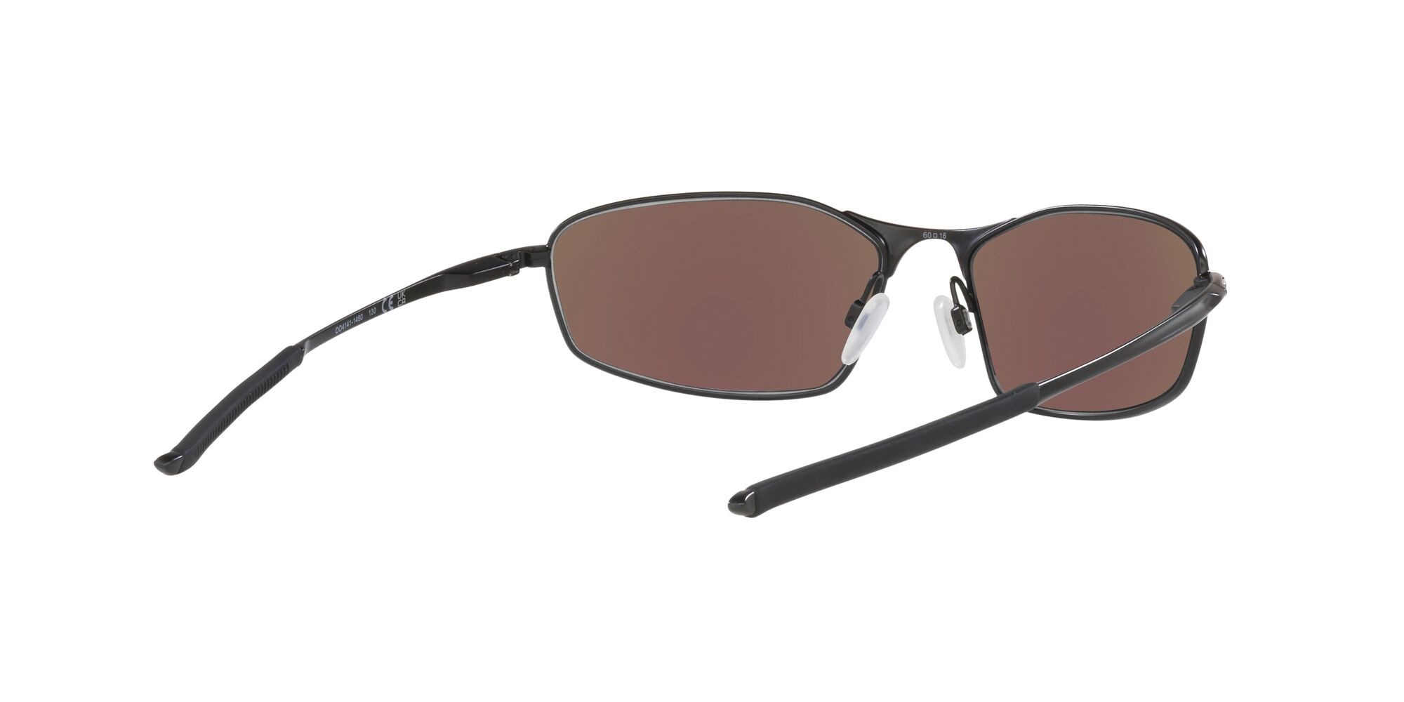 Sonnenbrillen Oakley Whisker OO 4141 (414114) farbe nero satinato form oval gläser prizm sapphire