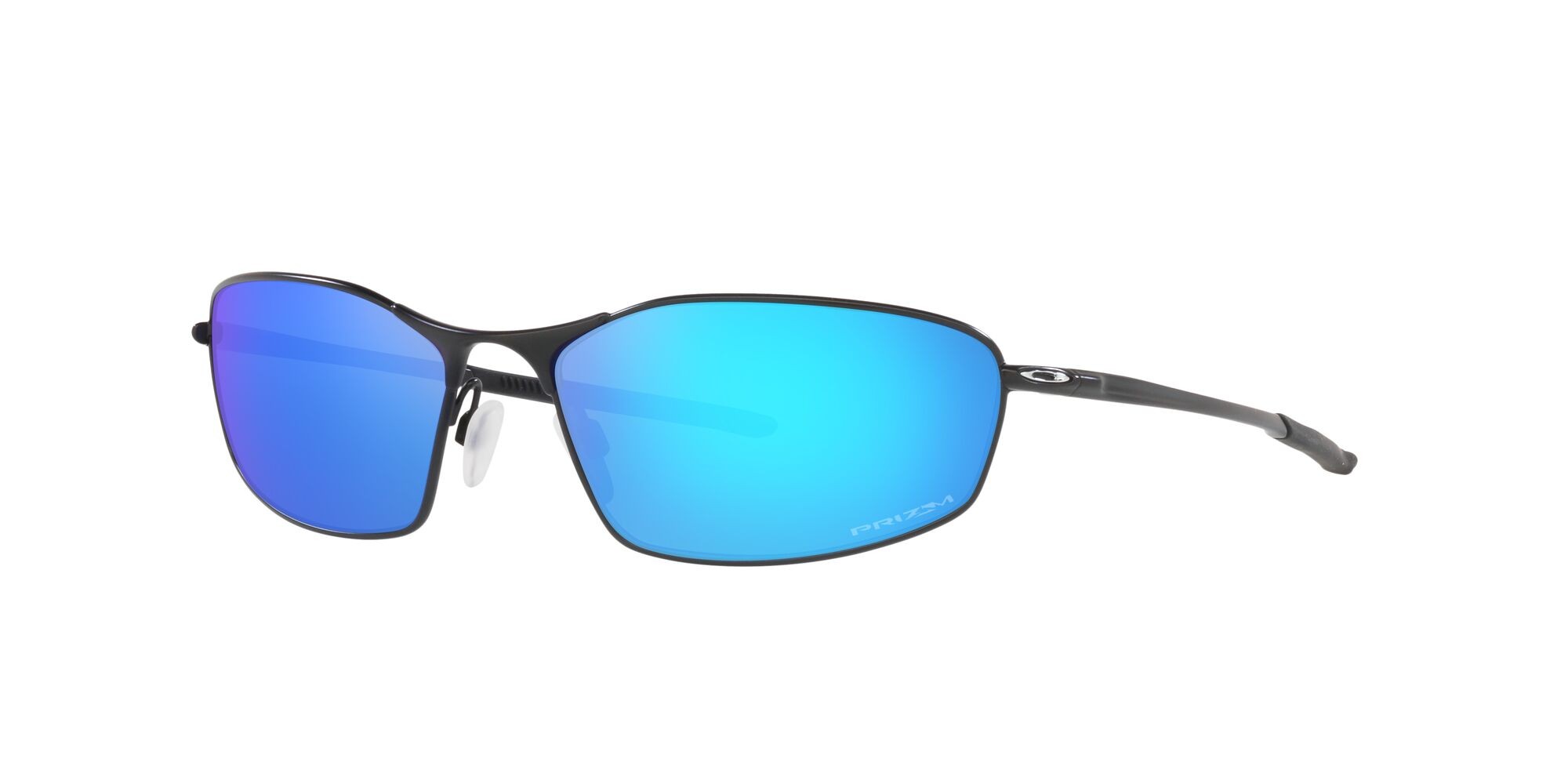 Sonnenbrillen Oakley Whisker OO 4141 (414114) farbe nero satinato form oval gläser prizm sapphire