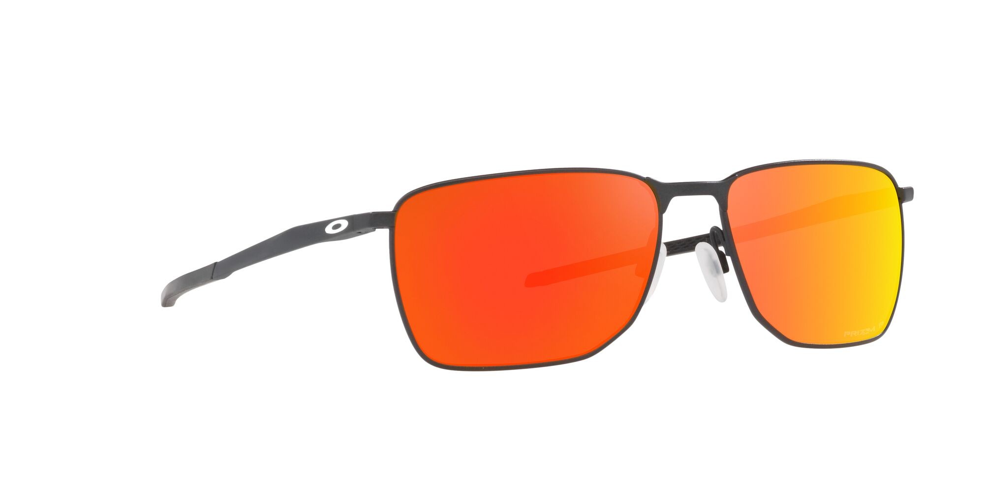 Sonnenbrillen Oakley Ejector OO 4142 (414215) farbe light steel form rechteckig gläser prizm ruby polarized
