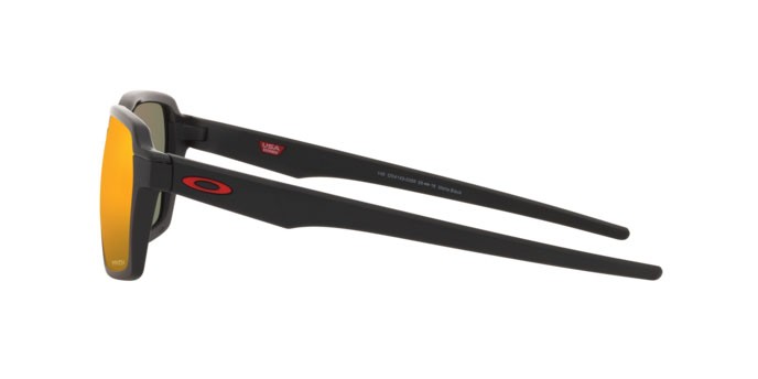 Sonnenbrillen Oakley Parlay OO 4143 (414303) farbe matte black form rechteckig gläser prizm ruby
