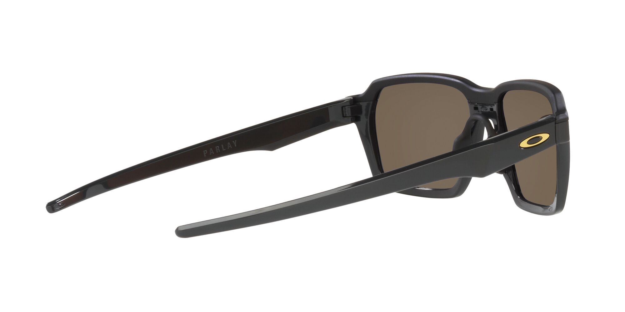Sonnenbrillen Oakley Parlay OO 4143 (414313) farbe carbonio form rechteckig gläser prizm 24k polarized