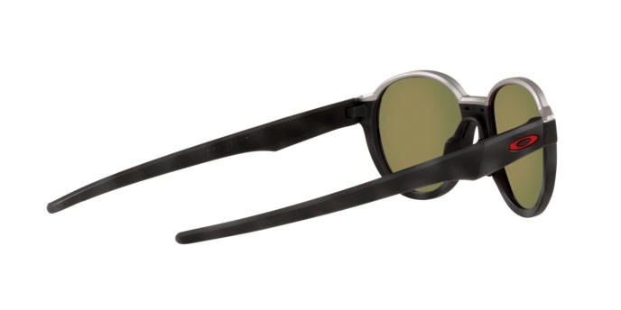 Sunglasses Oakley Coinflip OO 4144 (414404) color matte black camo shape round lenses prizm ruby polarized