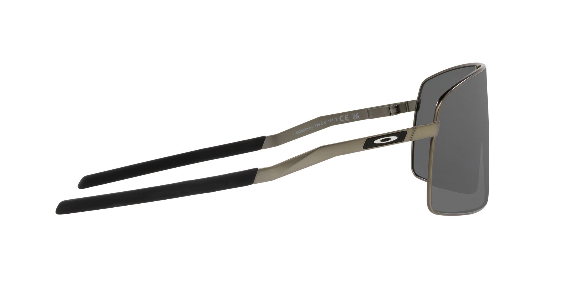 Occhiali da sole Oakley Sutro Ti OO 6013 (601301) colore gunmetal opaco forma mask lenti prizm black