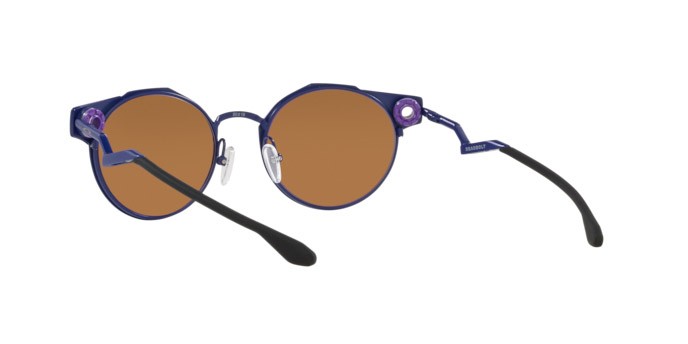 Sonnenbrillen Oakley Deadbolt OO 6046 (604610) farbe matte navy form rund gläser prizm violet