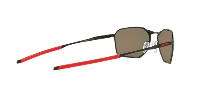 Sonnenbrillen Oakley Savitar OO 6047 (604709) farbe satin black form rechteckig gläser prizm ruby