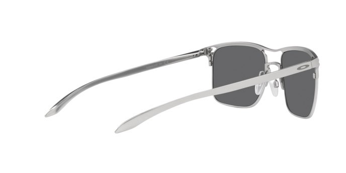 Sonnenbrillen Oakley Holbrook TI OO 6048 (604801) farbe satin chrome form quadratisch gläser prizm black