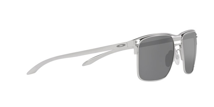Sonnenbrillen Oakley Holbrook TI OO 6048 (604801) farbe satin chrome form quadratisch gläser prizm black