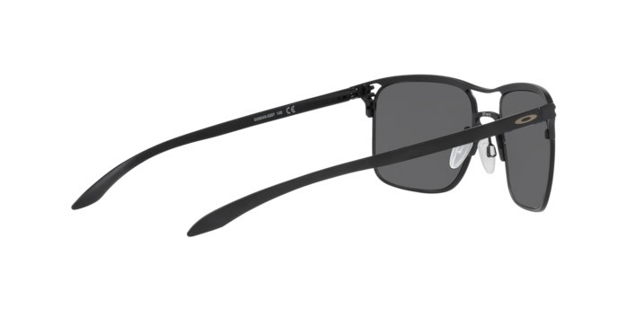 Sonnenbrillen Oakley Holbrook TI OO 6048 (604802) farbe satin black form quadratisch gläser prizm black polarized
