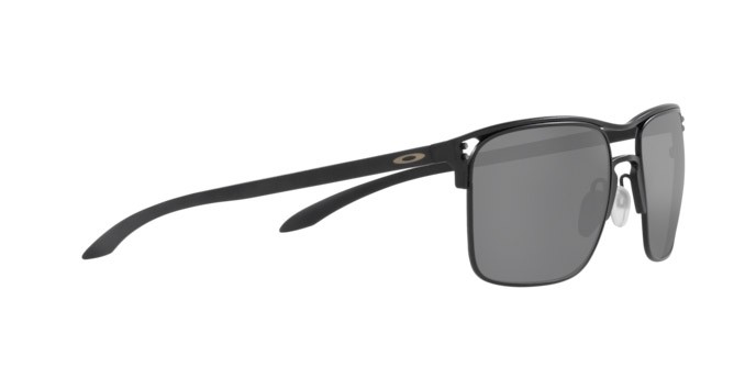 Sonnenbrillen Oakley Holbrook TI OO 6048 (604802) farbe satin black form quadratisch gläser prizm black polarized