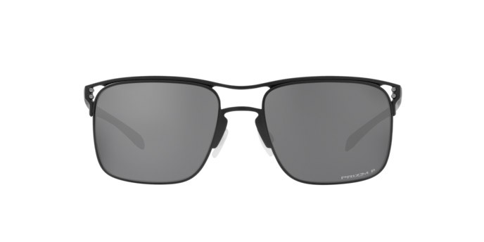 Sonnenbrillen Oakley Holbrook TI OO 6048 (604802) farbe satin black form quadratisch gläser prizm black polarized