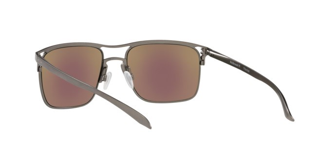 Sunglasses Oakley Holbrook TI OO 6048 (604804) color matte gunmetal shape square lenses prizm sapphire polar