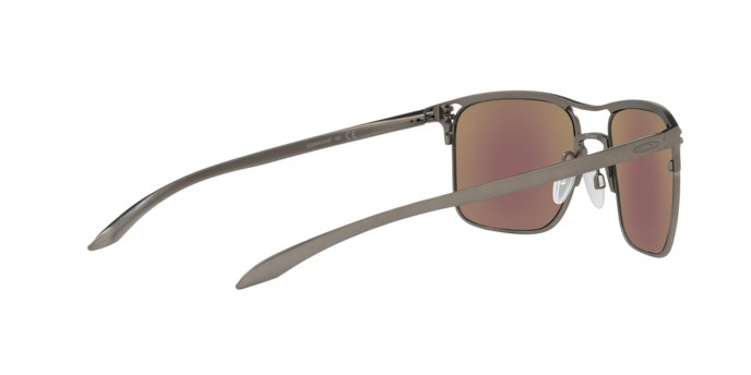 Sunglasses Oakley Holbrook TI OO 6048 (604804) color matte gunmetal shape square lenses prizm sapphire polar