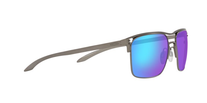 Sunglasses Oakley Holbrook TI OO 6048 (604804) color matte gunmetal shape square lenses prizm sapphire polar