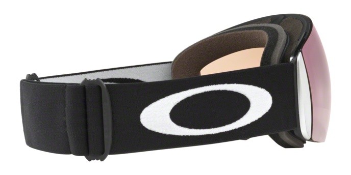 Skibrillen und Snowboard masken Oakley Flight Deck L OO 7050 (705034) farbe matte black form unregelmäßig gläser prizm hi pink iridium