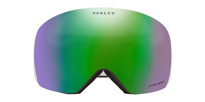 Skibrillen und Snowboard masken Oakley Flight Deck L OO 7050 (705089) farbe matte black form unregelmäßig gläser prizm snow jade