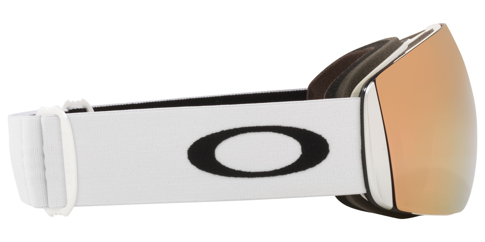 Skibrillen und Snowboard masken Oakley Flight Deck L OO 7050 (7050C2) farbe bianco opaco form maske gläser prizm rose gold iridium