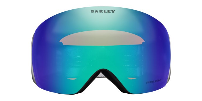 Maschere da Sci e Snowboard Oakley Flight Deck L OO 7050 (7050D1) colore nero opaco forma mask lenti prizm snow argon iridium