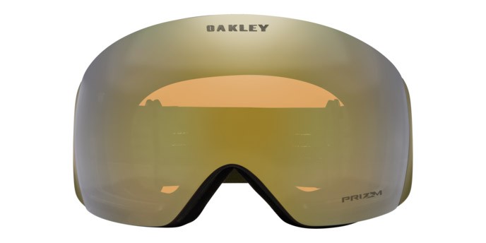 Ski and snowboard goggles Oakley Flight Deck L OO 7050 (7050D5) color matte new dark brush shape mask lenses prizm sage gold iridium
