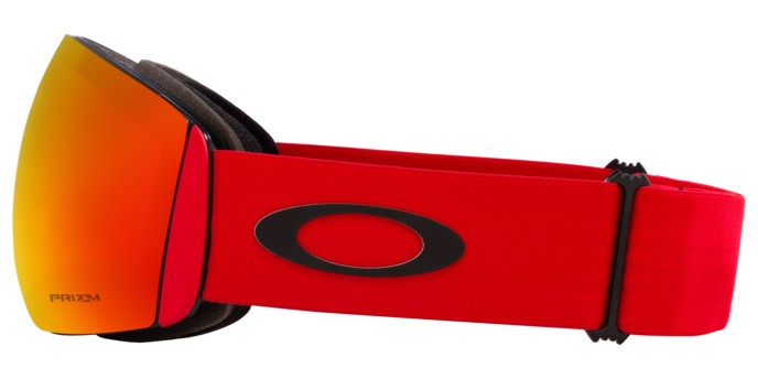 Skibrillen und Snowboard masken Oakley Flight Deck L OO 7050 (7050D6) farbe matte redline form maske gläser prizm snow torch iridium