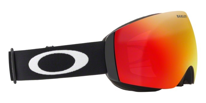 Maschere da Sci e Snowboard Oakley Flight Deck M OO 7064 (706439) colore matte black forma irregolare lenti prizm torch iridium