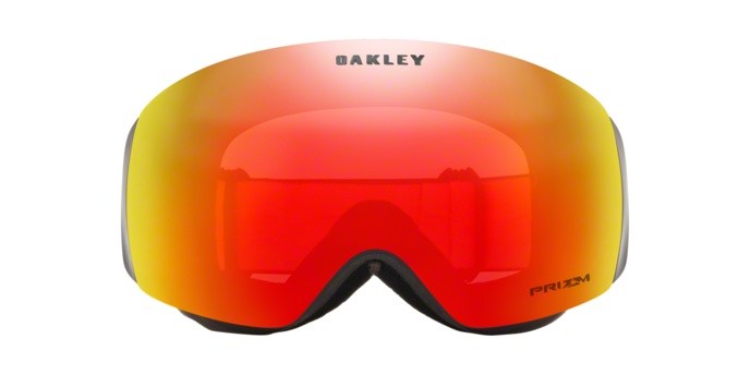 Maschere da Sci e Snowboard Oakley Flight Deck M OO 7064 (706439) colore matte black forma irregolare lenti prizm torch iridium