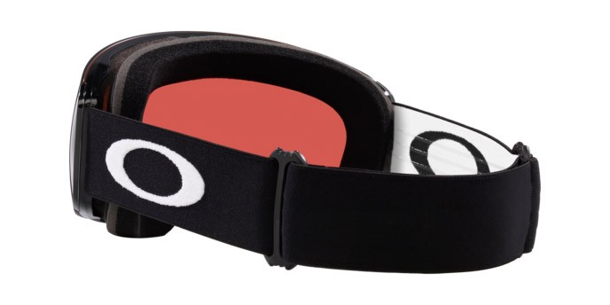 Maschere da Sci e Snowboard Oakley Flight Deck M OO 7064 (7064D8) colore nero opaco forma mask lenti prizm snow argon iridium