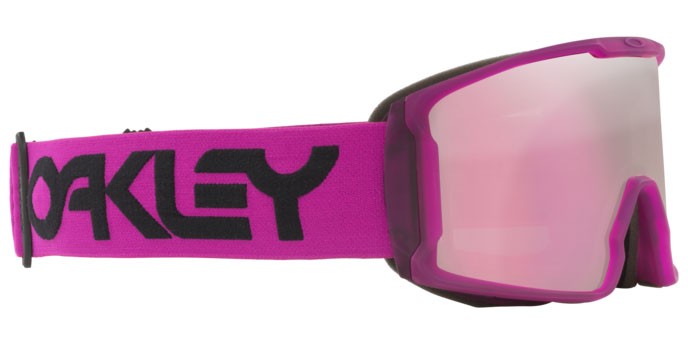 Skibrillen und Snowboard masken Oakley Line Miner L OO 7070 (707094) farbe ultra purple form unregelmäßig gläser prizm snow hi pink
