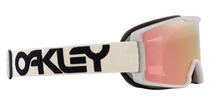 Ski and snowboard goggles Oakley Line Miner S OO 7095 (709550) color grigio freddo opaco shape mask lenses prizm rose gold iridium