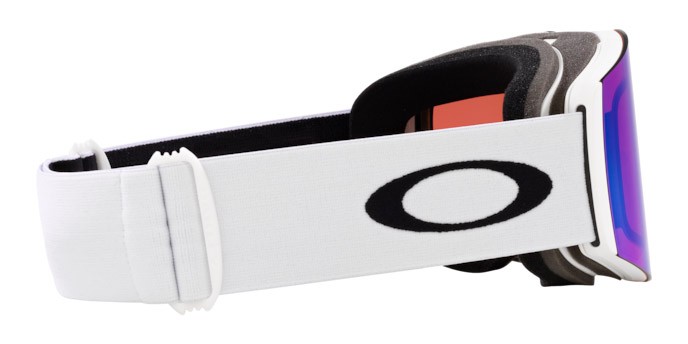 Skibrillen und Snowboard masken Oakley Fall Line L OO 7099 (709961) farbe bianco opaco form maske gläser prizm snow argon iridium