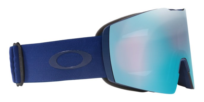 Skibrillen und Snowboard masken Oakley Fall Line L OO 7099 (709963) farbe blu navy opaco form maske gläser prizm snow sapphire iridium