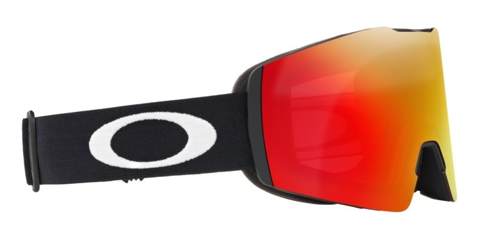 Maschere da Sci e Snowboard Oakley Fall Line M OO 7103 (710311) colore matte black forma irregolare lenti prizm snow torch iridium