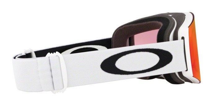 Skibrillen und Snowboard masken Oakley Fall Line M OO 7103 (710314) farbe matte white form unregelmäßig gläser prizm snow torch iridium
