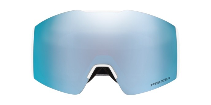 Skibrillen und Snowboard masken Oakley Fall Line M OO 7103 (710333) farbe matte white form unregelmäßig gläser prizm snow sapphire