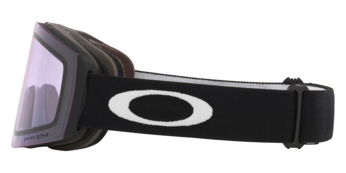 Ski and snowboard goggles Oakley Fall Line M OO 7103 (710338) color matte black shape irregular lenses prizm snow clear