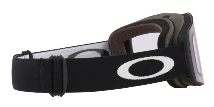 Ski and snowboard goggles Oakley Fall Line M OO 7103 (710338) color matte black shape irregular lenses prizm snow clear
