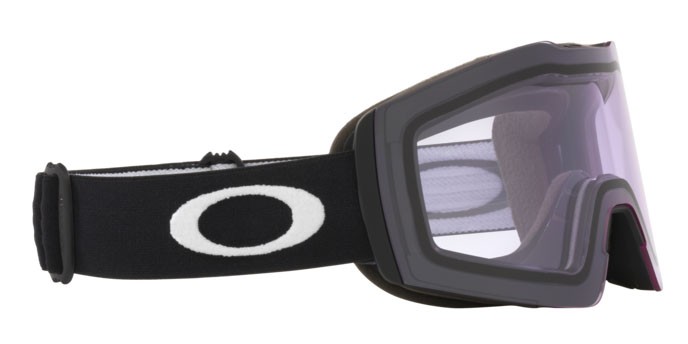 Ski and snowboard goggles Oakley Fall Line M OO 7103 (710338) color matte black shape irregular lenses prizm snow clear