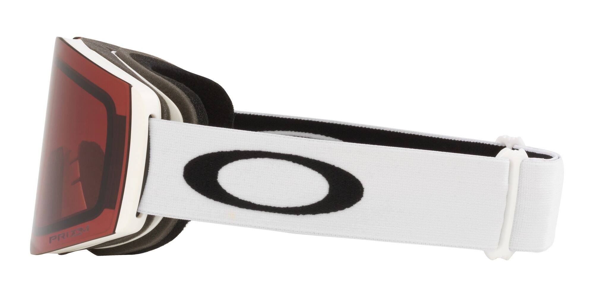 Skibrillen und Snowboard masken Oakley Fall Line M OO 7103 (710352) farbe bianco opaco form maske gläser prizm snow garnet
