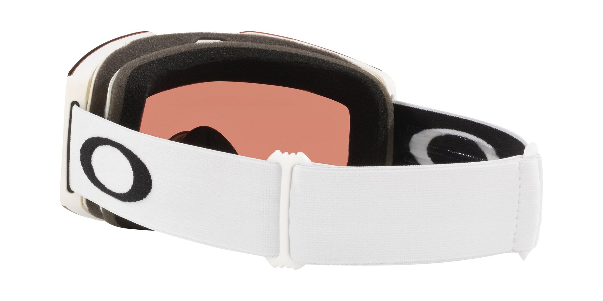 Skibrillen und Snowboard masken Oakley Fall Line M OO 7103 (710352) farbe bianco opaco form maske gläser prizm snow garnet
