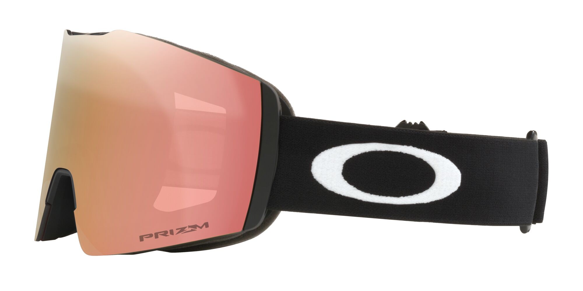 Ski and snowboard goggles Oakley Fall Line M OO 7103 (710354) color nero opaco shape mask lenses prizm rose gold iridium
