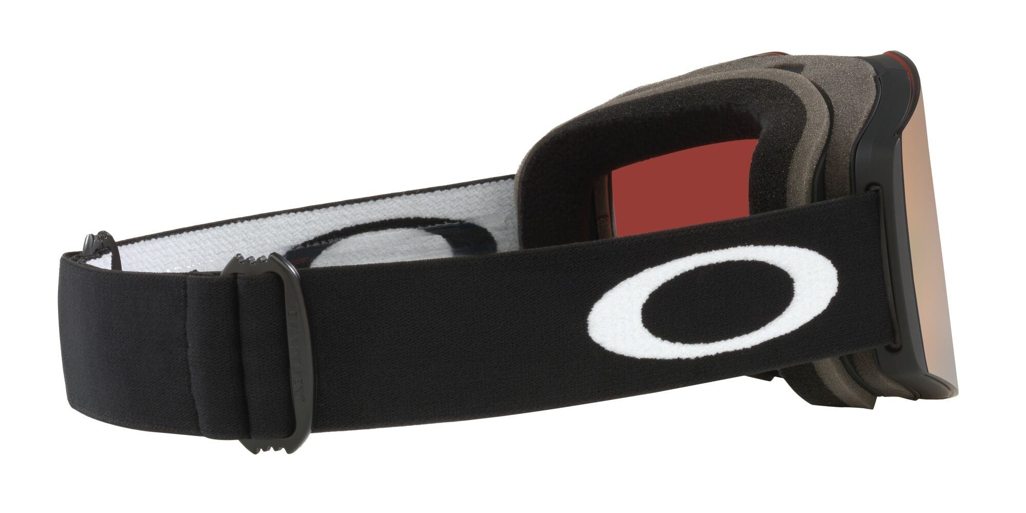 Ski and snowboard goggles Oakley Fall Line M OO 7103 (710354) color nero opaco shape mask lenses prizm rose gold iridium