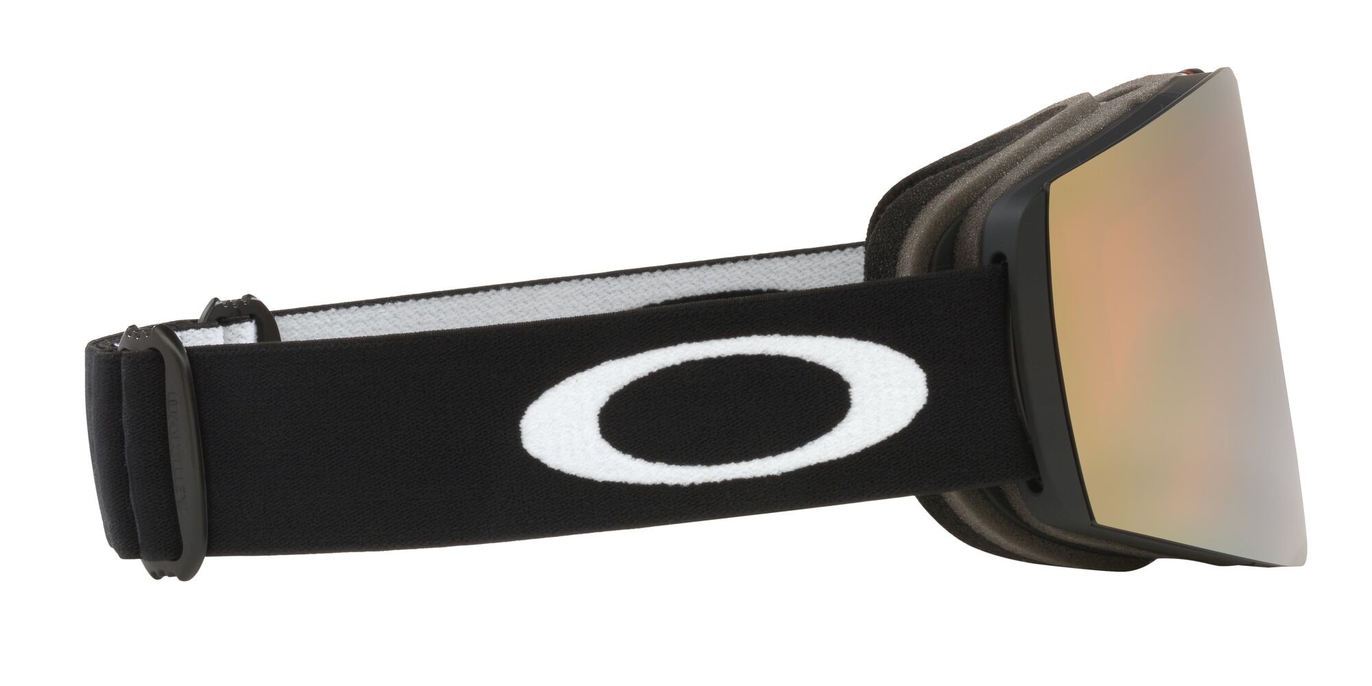 Ski and snowboard goggles Oakley Fall Line M OO 7103 (710354) color nero opaco shape mask lenses prizm rose gold iridium