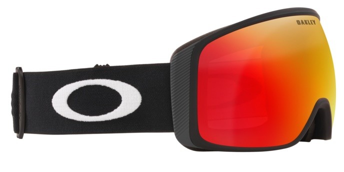 Maschere da Sci e Snowboard Oakley Flight Tracker L OO 7104 (710407) colore matte black forma irregolare lenti prizm snow torch