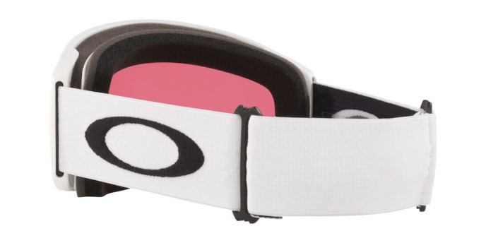Maschere da Sci e Snowboard Oakley Flight Tracker L OO 7104 (710413) colore matte white forma irregolare lenti prizm snow jade