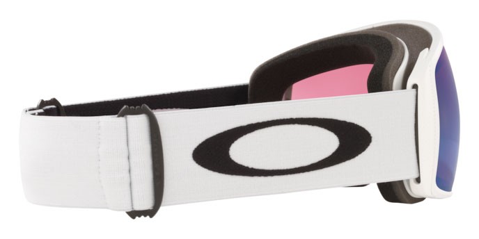 Maschere da Sci e Snowboard Oakley Flight Tracker L OO 7104 (710413) colore matte white forma irregolare lenti prizm snow jade
